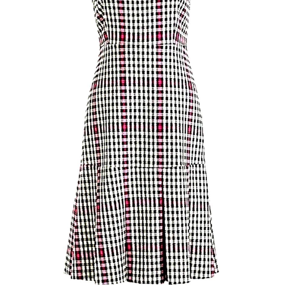 J.Crew Scoopneck Flare Dress - Herringbone  Twill - Picture 5 of 8